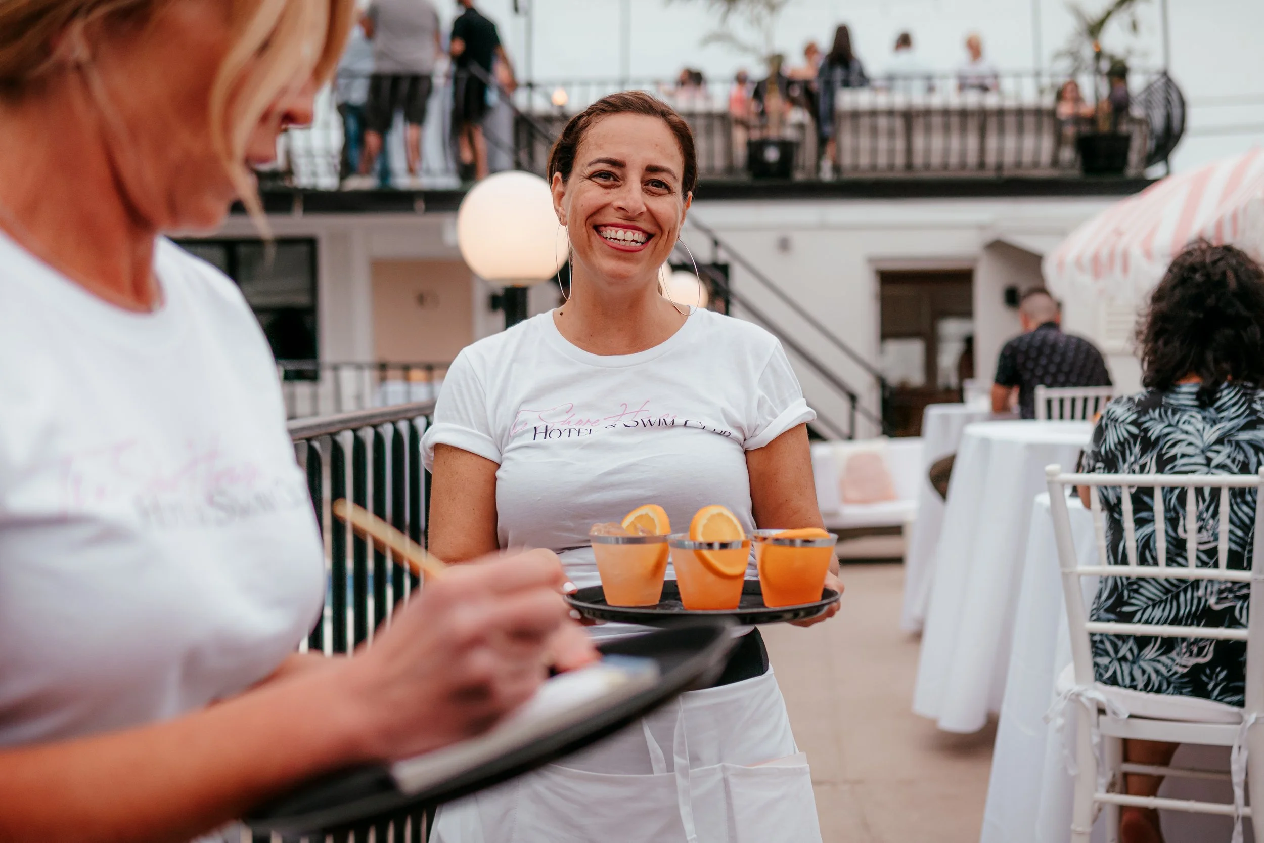 Shore House event with cocktail service