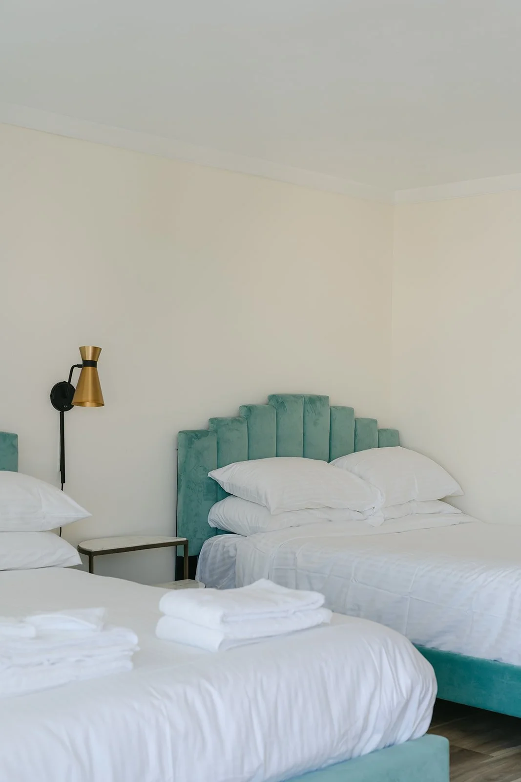 Double Queen Suite with two plush queen beds